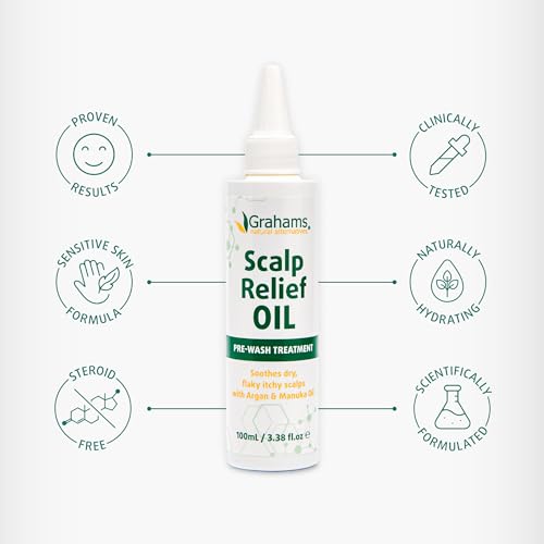 Scalp Relief Oil - Natural Dry, Itchy & Flaky Scalp Treatment, Hydrating & Soothing - 3.38 fl oz - Variation of This Listing