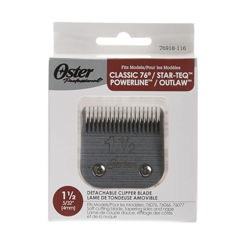 Oster Detachable Blade Size 1.5 for Clipper - Black / 4 mm