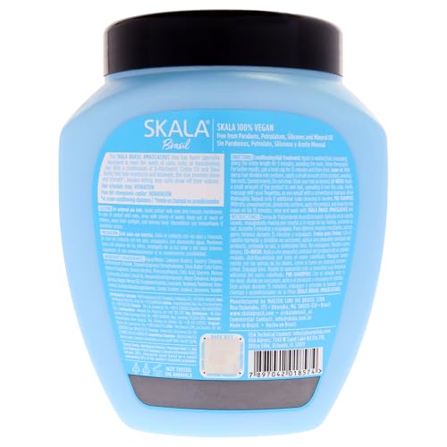 SKALA Expert Mais Cachos 2 in 1 Treatment Cream & Leave In Conditioner for Curly Hair, Vegan Hair Mask, Shea Butter & Castor Oil, Deep Hydration Mask, Softening & Smoothing, Anti Frizz Formula, 1000g