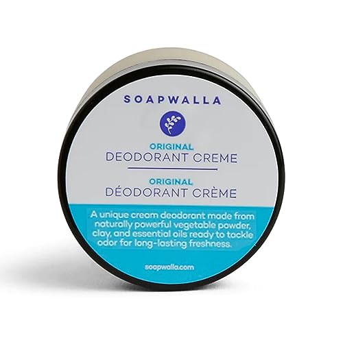 Soapwalla Aluminum-Free Deodorant Cream - 2 oz Full Size - Unisex, Natural Essential Oils, Long-Lasting Freshness - Variation of THIS listing