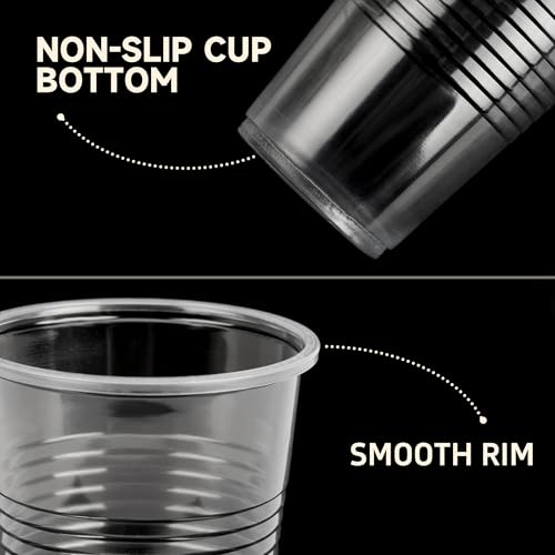 YEEHAW 9 oz Plastic Cups 2000 Pack Clear Disposable Drinking Cups for Cold Beverages