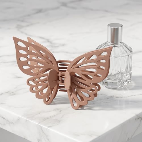 Large Butterfly Hair Clips for Women and Girls - Secure Claw Clips