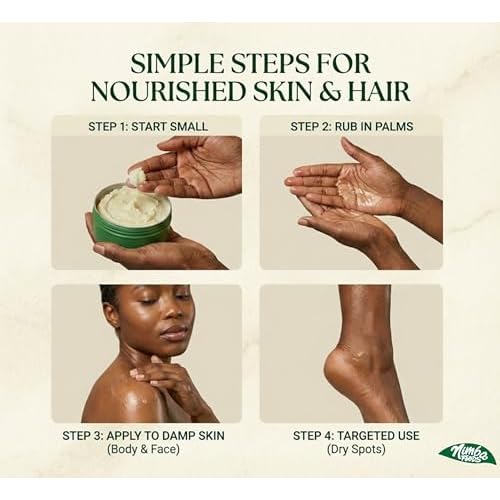 Whipped Shea Butter for Body, Skin & Hair | Eczema, Dry Skin, Stretch Marks | African | 7oz | Packaging May Vary
