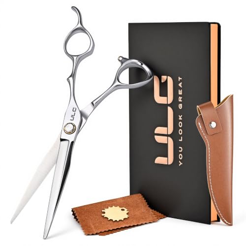 Professional 6.5-Inch Hair Cutting Scissors - Japanese 440C Barber Shears with Adjustable Screw & Ergonomic Handle