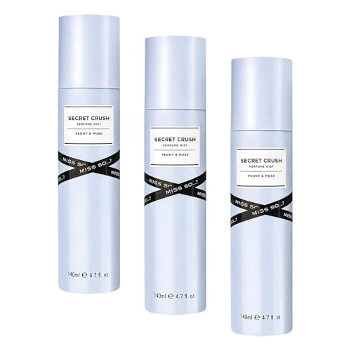 So...? Secret Crush Pack of 3 4.7 oz Women's Refreshing Body Mist - Woody Floral Scent