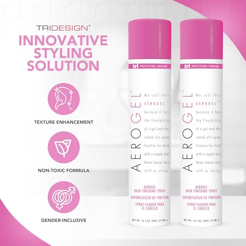 Aerogel Hair Spray & Gel for Strong Hold & Texture - 10 oz Men Women