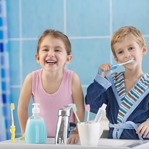 100pcs Kids Disposable Toothbrush Set - Soft Bristles & Cute Animal Designs