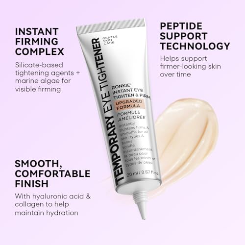Instant Firm Eye Tightener: Upgraded Formula for Women Helps Reduce Eye Bags Puffiness and Wrinkles in 3-5 Minutes When Time Matters 1.34 oz