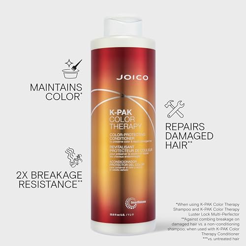 Joico K-PAK Color Therapy Shampoo & Conditioner Set 33.8 Fl Oz - Color-Treated Hair Care