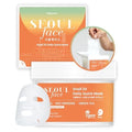 DERMAL Seoul Face Snail Mucin 5-Min Quick Sheet Mask 36 Count Bulk, Korean Morning Pull-Out Dispenser with Tweezers, Red Ginseng Green Tea Antioxidant Face Mask for Skin Renewal, Vegan Tencel