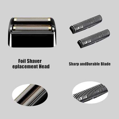 Black Replacement Foil & Cutter Set for BaBylissPRO Double FXFS2 Metal Shaver - 3 Pack