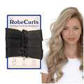 Heatless Hair Curler Set with Satin Headband & Scrunchies - Black