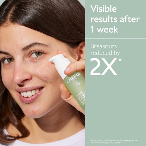 Caudalie Vinopure Natural Salicylic Acid Pore Minimizing Serum with Niacinamide, Skin Perfecting Serum - 30 mL