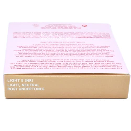 One Size Patrick Starrr Turn Up The Base Versatile Powder Foundation - Light 5 (NR) - Light, Neutral Rosy Undertones - Face Pressed Powder Makeup Foundation Medium-to-Full Coverage, Soft Matte Finish