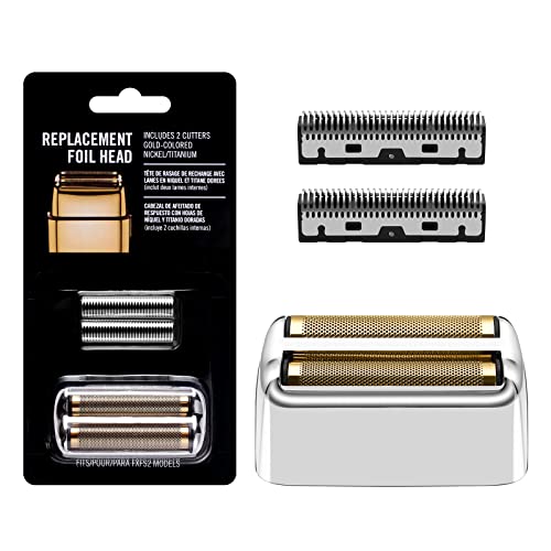 Amorka Silver Replacement Foil and Cutters for BaBylissPRO Barberology FXFS2 Shaver