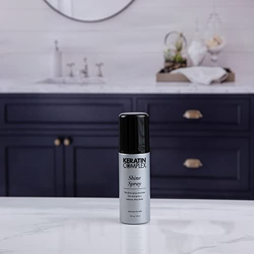 Keratin Complex Shine Spray 3 fl oz - Instant gloss, heat protection