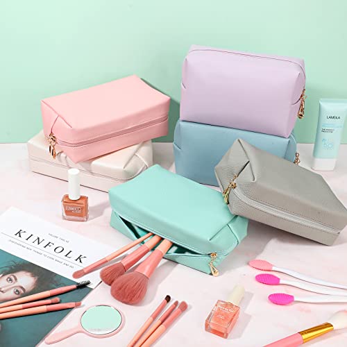 6-Piece Water-Resistant Makeup Bags Set - Portable Cosmetic Organizer for Travel & Daily Use