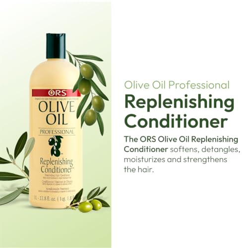ORS Olive Oil Professional Replenishing Conditioner 33.8 Ounces (Pack of 2)
