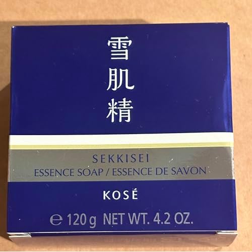SEKKISEI Essence Soap, Herbal Facial Cleansing Bar with Charcoal, 4.2 Ounce
