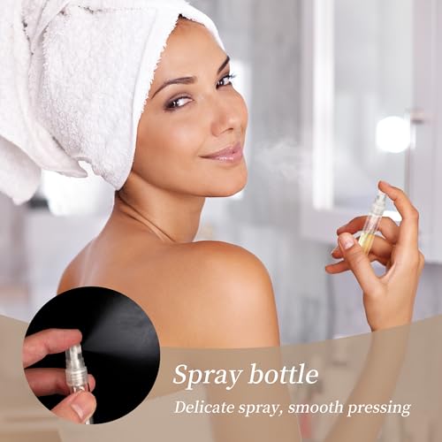 100Pcs 10ml Glass Spray Bottles Refillable Perfume Misters Travel Makeup
