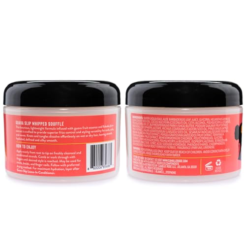 Camille Rose Guava Slip Whipped Soufflé Styling Cream 2-Pack - Deep Moisture Curl Definer