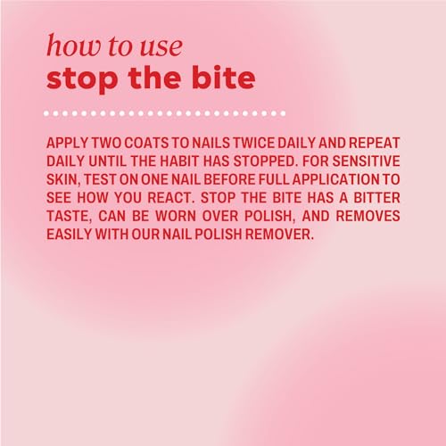 Onyx Professional Stop the Bite Nail Biting Prevention Polish, 0.5 Fl Oz - Made in USA, Stop Nail Biting, No Bite Nail Polish, Thumb Sucking Deterrent