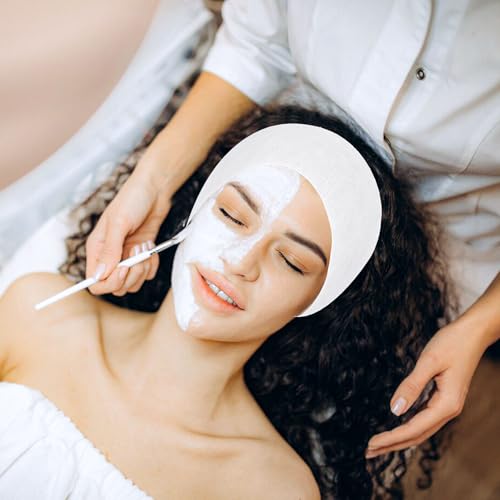 Disposable Spa Facial Headbands Pack of 150 - Soft Breathable Elastic Hair Wraps with Adjustable Closure for Skincare & Makeup - One Size Fits Most