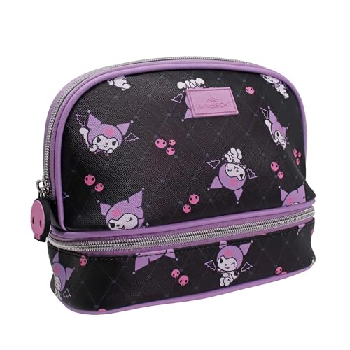 Impressions Vanity Kuromi Double Layer Makeup Organizer Travel Bag for Women