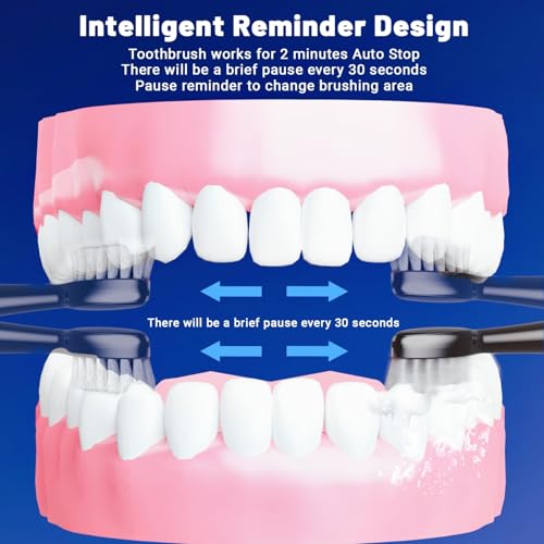 Electric Toothbrush with Water Flosser Portable Sonic Toothbrush & Flossing Device