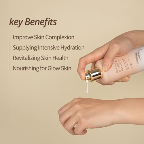FARMSTAY Rice & Bifida Nourishing Emulsion, Dark Spots Correcting Remover with Niacinamide, Hydrating & Smoothing Rice Moisturizer for Glow Skin, for Women & Men, Korean Skin Care, 4.05 Fl. Oz.