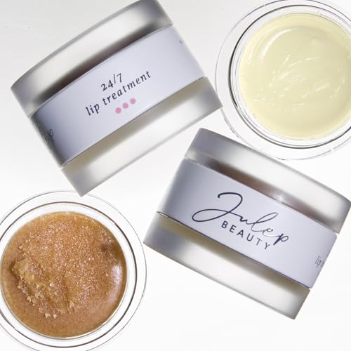 Julep 24/7 Duo: Nourishing Lip Mask and Exfoliator & Hydrating Glossy Balm and Lip Sleeping Mask with Shea Butter - Moisturize, Protect and Soothe - Vegan