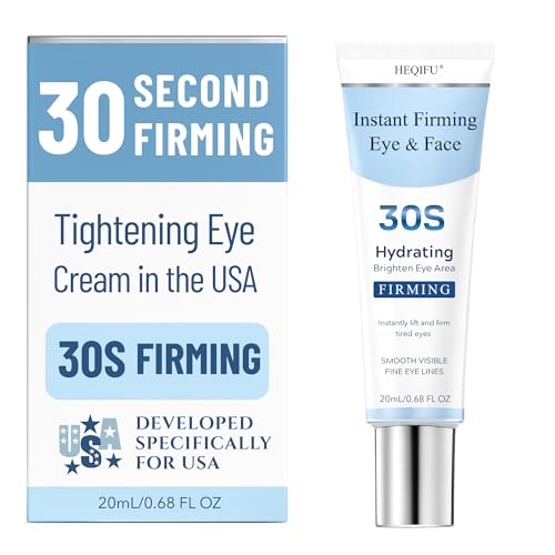 30S Instant Firming Eye Cream & Face Cream | Instant Eye Firming | Smoothes Wrinkles, Reduces Puffy Eye Bags & Fine Lines | Facial Anti-Aging & Wrinkle-Reducing Serum (Unscented)