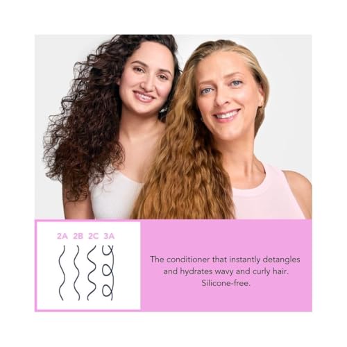 Hydrating Curl Conditioner for Wavy & Curly Hair - Silicone & Sulfate Free, Made in France