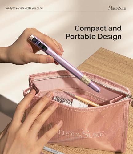 Pen-Shaped Cordless Nail Drill with 30,000RPM for Manicure - Pink