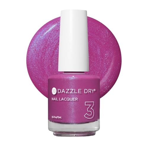 Dazzle Dry Mulberry Nail Lacquer Step 3 - Long-Lasting, Quick-Dry Polish