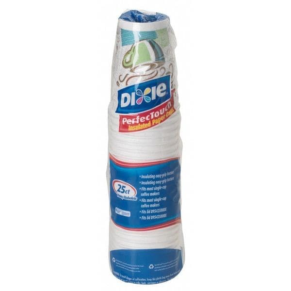 Insulated Paper Coffee Cups 12oz WiseSize Case of 20 Sleeves - Variation 500