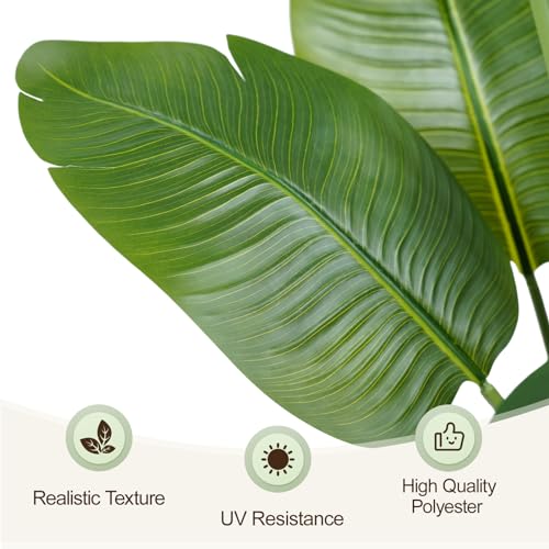 6ft Artificial Bird of Paradise Tree with 13 Trunks - Faux Indoor Plant for Home Office Decor