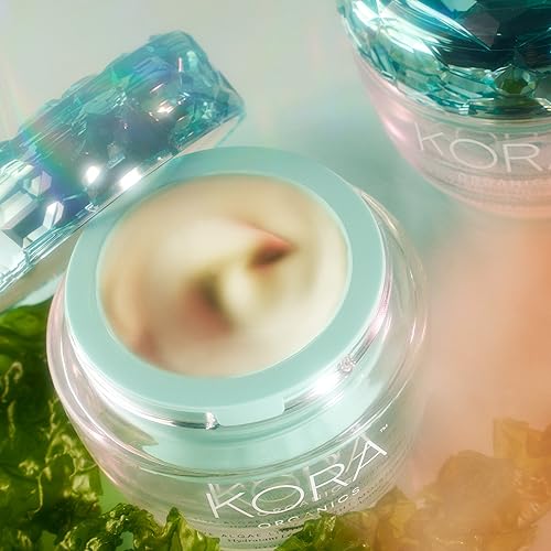 KORA Organics Active Algae Lightweight Face Gel Moisturizer 1.69 Fl Oz Refillable Jar