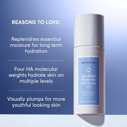 Hydrating Hyaluronic Acid Serum 2 Fl Oz - Anti-Aging & Plumping Face Serum, Fragrance-Free