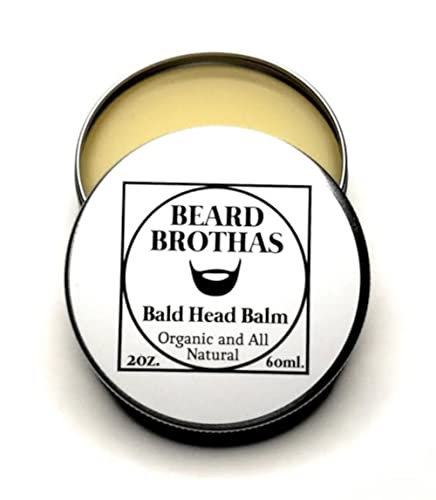 Beard Brothas Bald Head Balm Moisturizer - Fragrance-Free, 2 oz