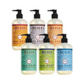 Mrs. MEYER'S Clean Day Liquid Hand Soap 6 Pack Variety Pack, Clementine, Basil, Lavender, Rain Water, Oat Blossom, Lemon Verbena, 12.5 OZ Each, 1 CT