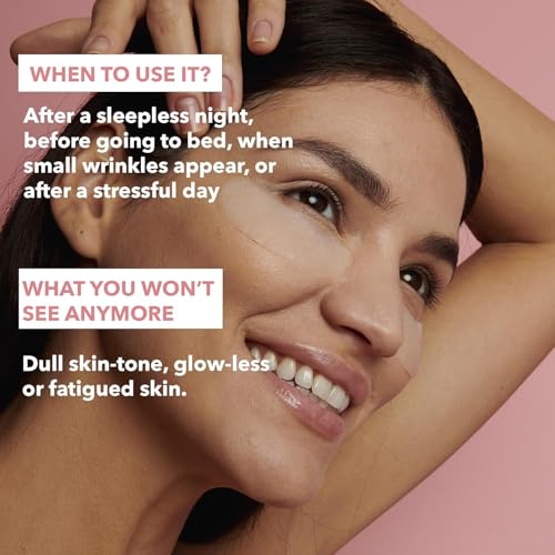 RARE Paris - Exception Ros?e - Regenerating Under Eye Patches - Hydrating & Brightening - With Ceramides & Omega-3 & 6 - Brightening, Firming & Revitalizing - Multi-Active Serum Formula - 30 Pairs
