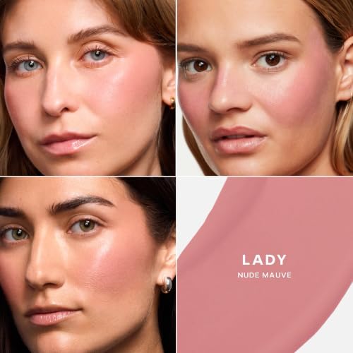 Saie Dew Liquid Blush for Cheeks - Lady / 0.40 oz - Buildable Natural Flush