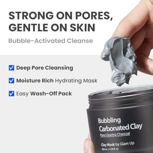 Carbonated Clay Mask for Face Deep Cleansing & Rejuvenation 135ml