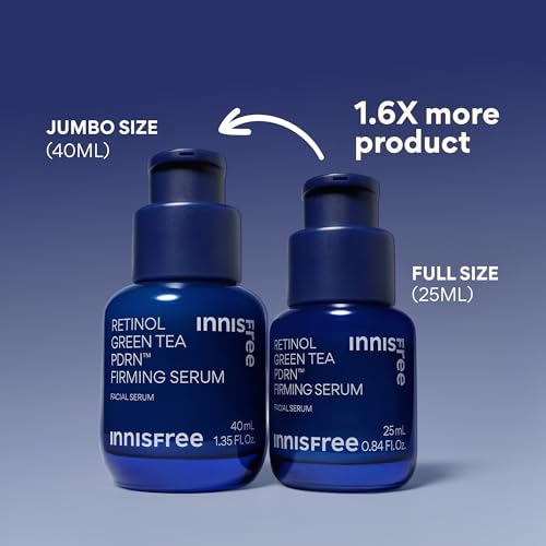 innisfree Green Tea Retinol PDRN Firming Serum - Vegan Korean Skincare for Fine Lines and Smoothing Skin Texture, Available in Gift Set