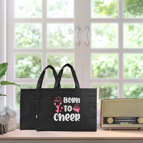 Olgaa Black Cheerleader Gift Set - 24 Cheer Bags & 24 Keychains for Sports Events