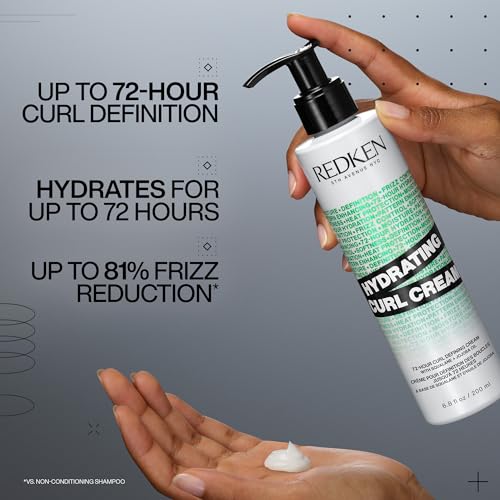 Redken Hydrating Curl Cream 6.8 Fl Oz – Frizz-Free, Defined, Hydrated Curls