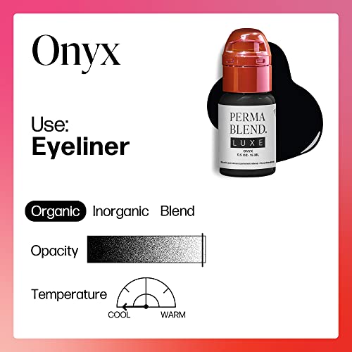 Microblading Ink for Eyeliner - Onyx Black Vegan Cosmetic Tattoo Ink 0.5 oz