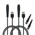 Charging Cord Compatible for Freebird Head Shaver Shaving Kit Electric Razor Charger Cable, 2 PCS