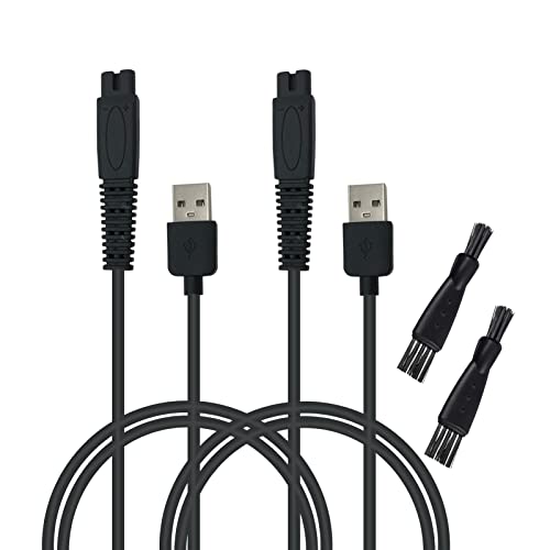 Charging Cord Compatible for Freebird Head Shaver Shaving Kit Electric Razor Charger Cable, 2 PCS